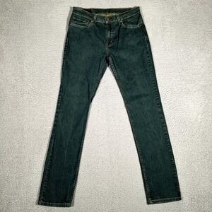 Levis Jeans Mens 30x31 Green 511 Slim Fit Casual Denim Logo Preppy Pockets Adult